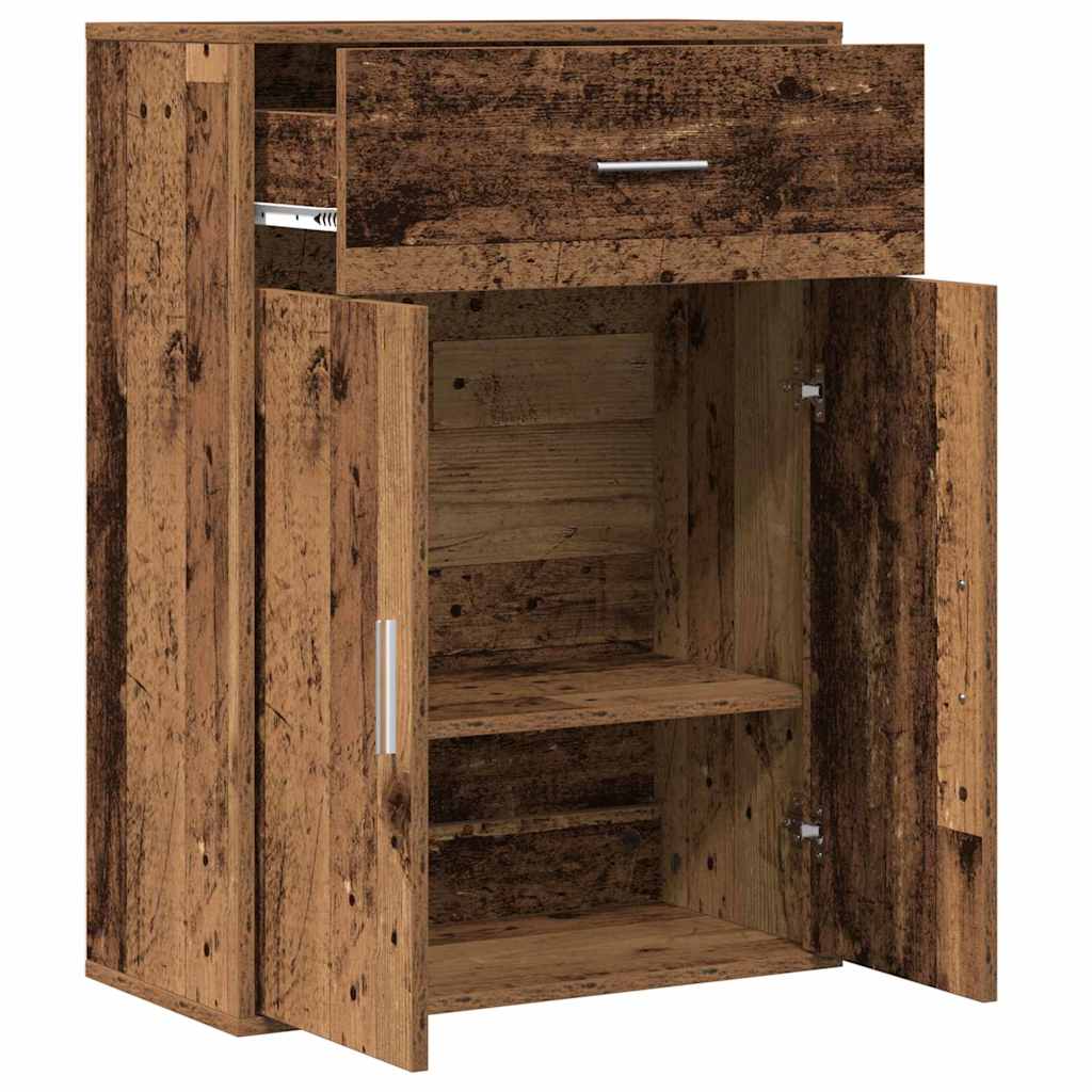 vidaXL Bufet Stare drewno 60 x 30 x 84 cm Materiał drewnopochodny