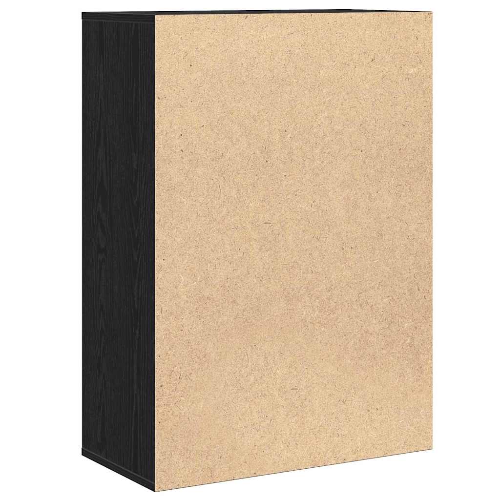 vidaXL Bufet Czarny Dąb 60 x 30 x 84 cm Materiał drewnopochodny