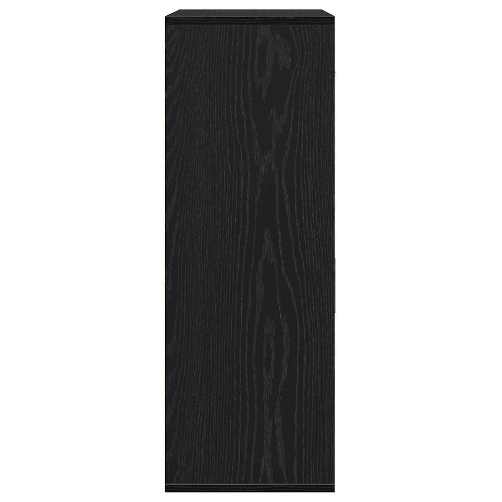 vidaXL Bufet Czarny Dąb 60 x 30 x 84 cm Materiał drewnopochodny