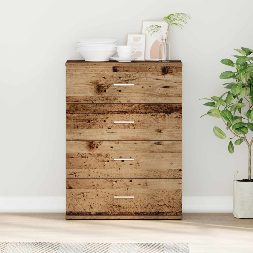 vidaXL Bufet Stare drewno 60 x 39 x 80 cm Materiał drewnopochodny