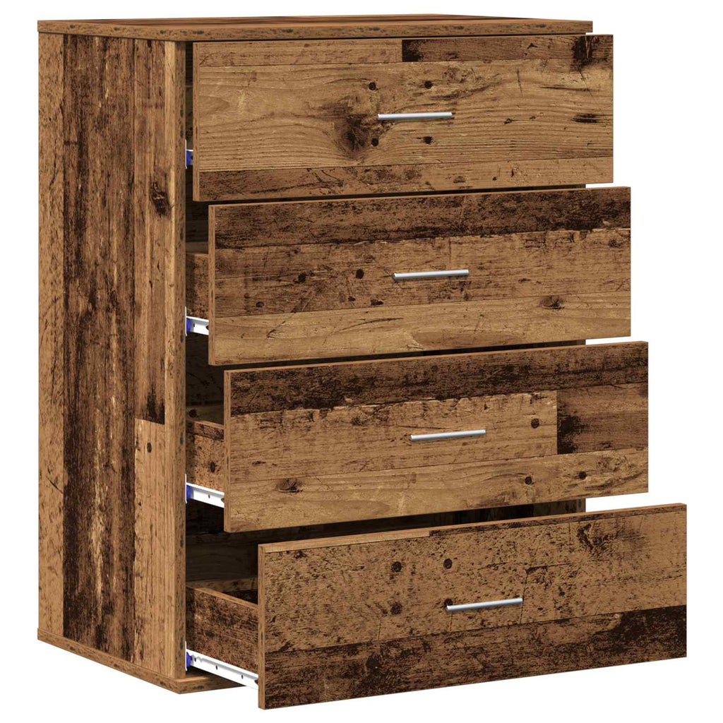 vidaXL Bufet Stare drewno 60 x 39 x 80 cm Materiał drewnopochodny