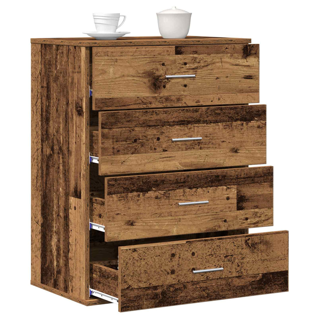 vidaXL Bufet Stare drewno 60 x 39 x 80 cm Materiał drewnopochodny