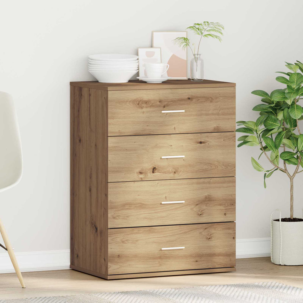 vidaXL Bufet Dąb rzemieślniczy 60 x 39 x 80 cm Drewno inżynieryjne