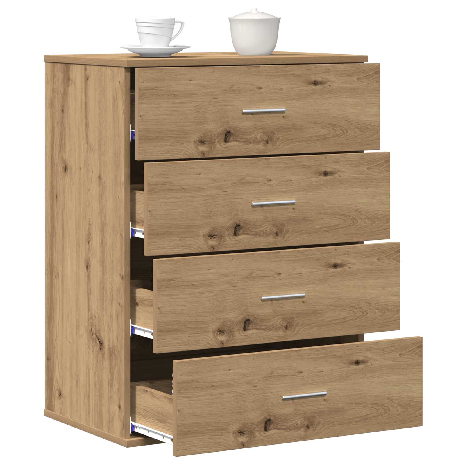 vidaXL Bufet Dąb rzemieślniczy 60 x 39 x 80 cm Drewno inżynieryjne
