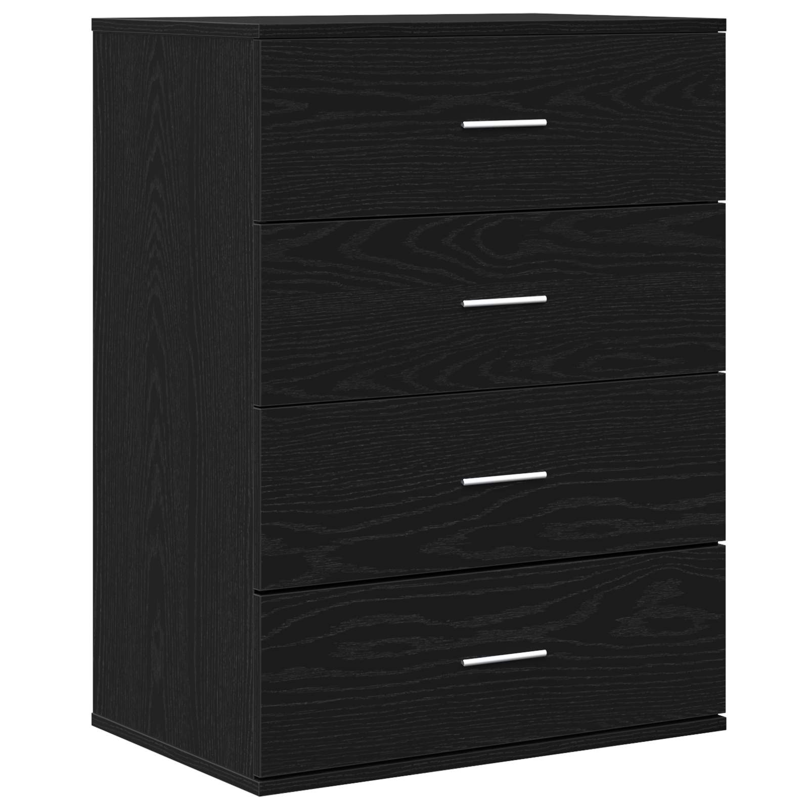vidaXL Bufet Czarny Dąb 60 x 39 x 80 cm Materiał drewnopochodny