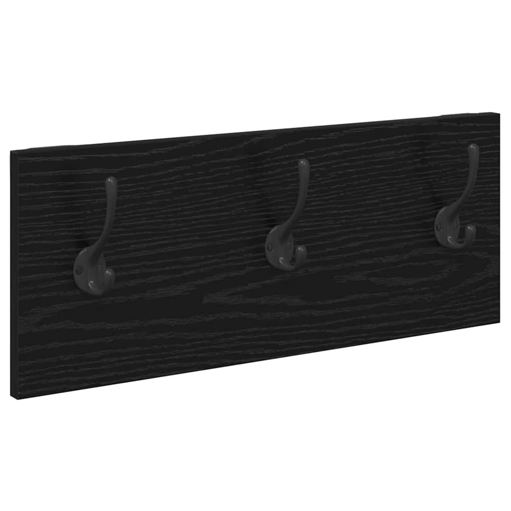 vidaXL Zestaw mebli do przedpokoju z szufladą z półką 4 pcs Czarny Dąb