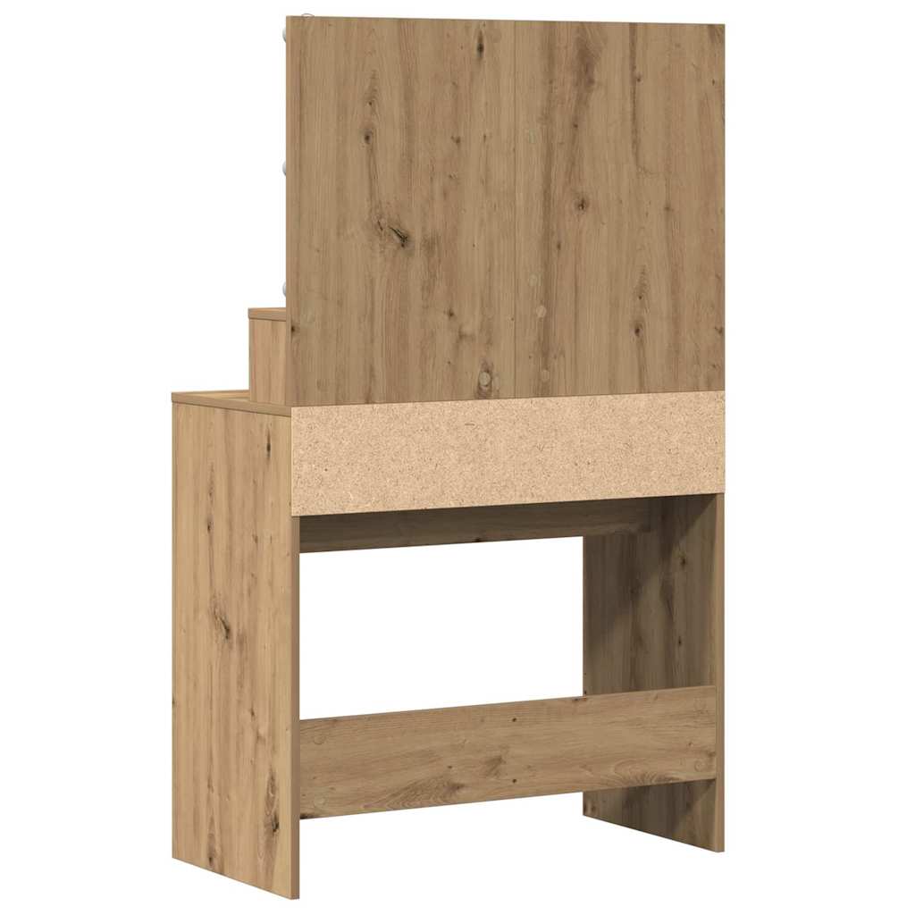 vidaXL Toaletka z szufladą Dąb rzemieślniczy 80 x 41 x 134,5 cm