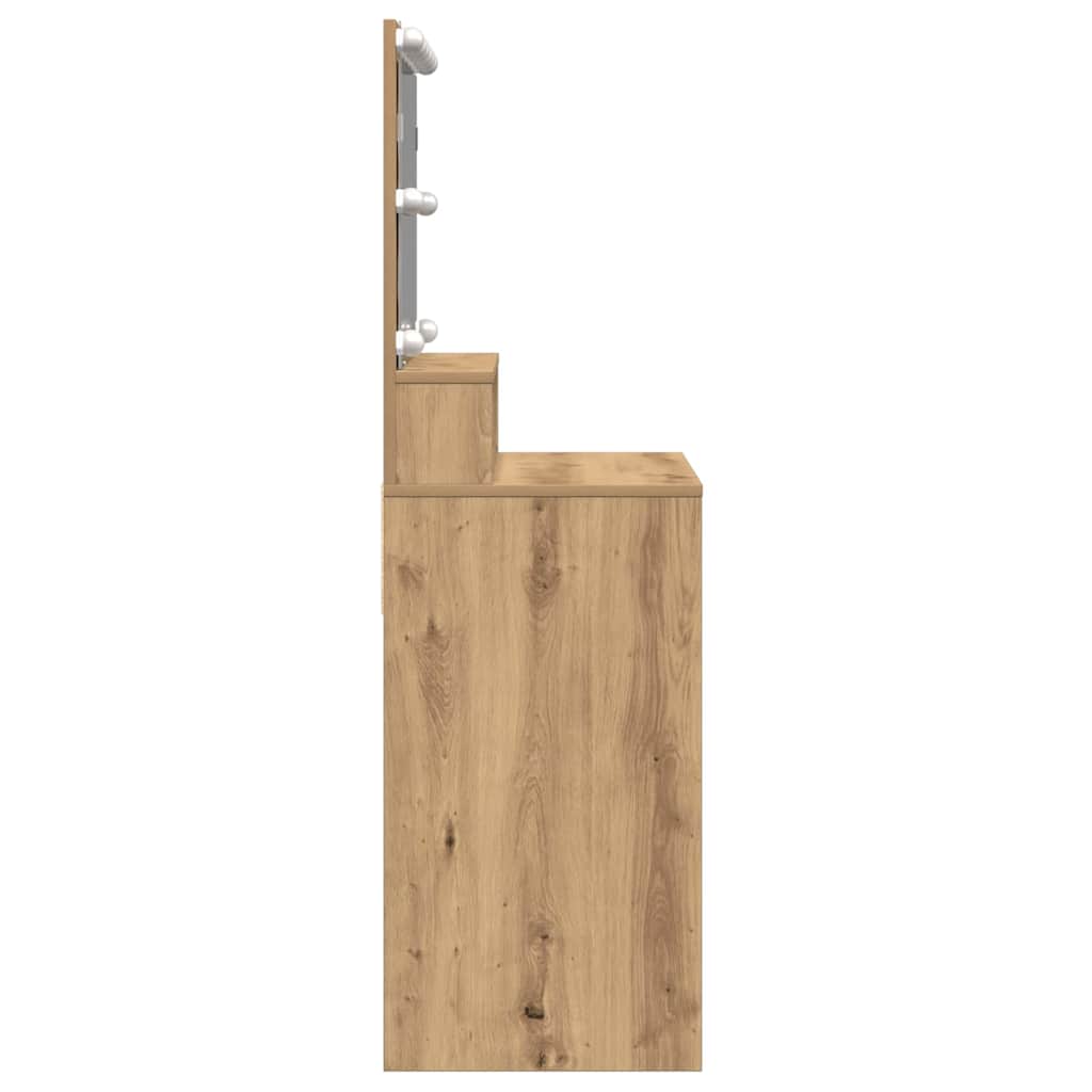 vidaXL Toaletka z szufladą Dąb rzemieślniczy 80 x 41 x 134,5 cm