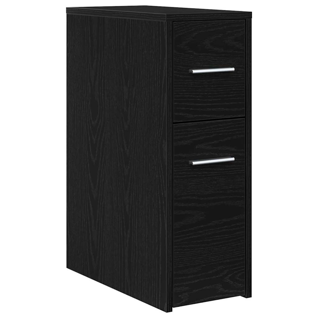 vidaXL Zestaw mebli łazienkowych Czarny Dąb 22 x 44 x 61.5 cm