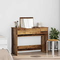 vidaXL Kosmetyczny stół z szufladą Stare drewno 100 x 45 x 76 cm