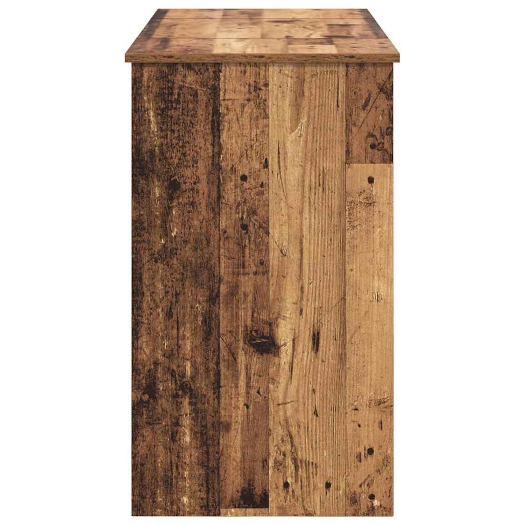 vidaXL Kosmetyczny stół z szufladą Stare drewno 100 x 45 x 76 cm