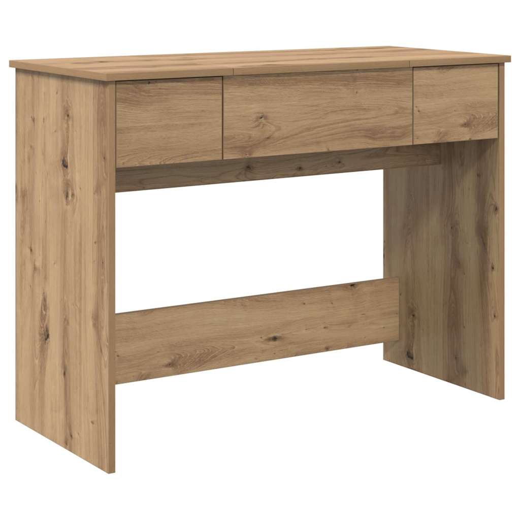 vidaXL Kosmetyczny stół z szufladą Dąb rzemieślniczy 100 x 45 x 76 cm