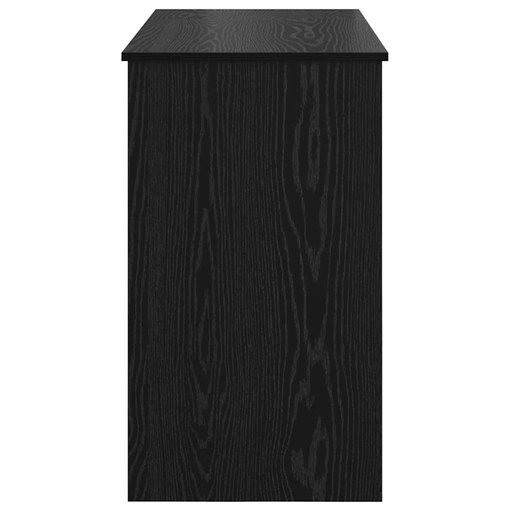 vidaXL Kosmetyczny stół z szufladą Czarny Dąb 100 x 45 x 76 cm