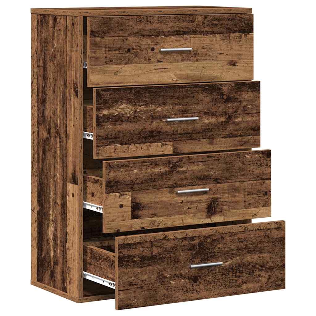 vidaXL Bufet Stare drewno 60 x 31 x 84 cm Materiał drewnopochodny
