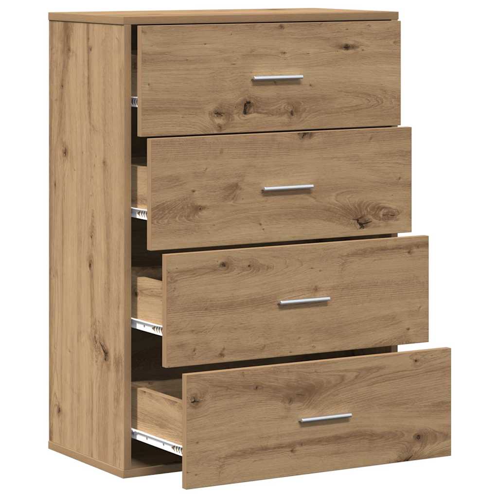 vidaXL Bufet Dąb rzemieślniczy 60 x 31 x 84 cm Materiał drewnopochodny
