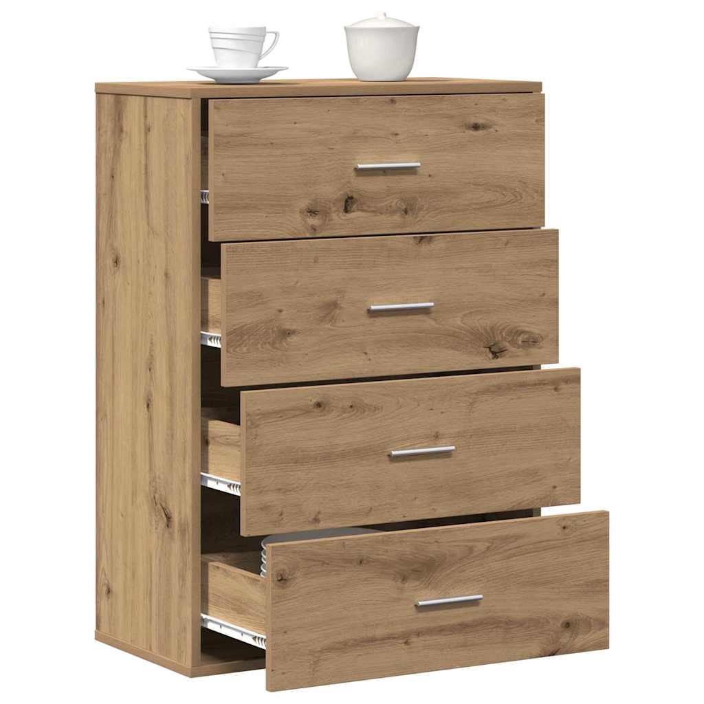 vidaXL Bufet Dąb rzemieślniczy 60 x 31 x 84 cm Drewno inżynieryjne