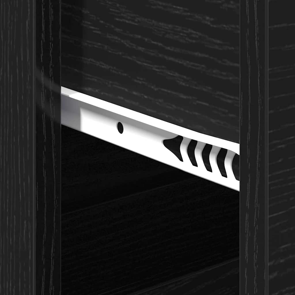 vidaXL Bufet Czarny Dąb 60 x 31 x 84 cm Materiał drewnopochodny