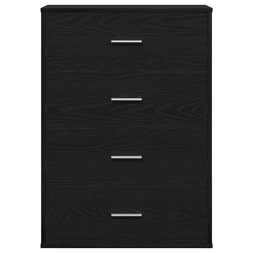 vidaXL Bufet Czarny Dąb 60 x 31 x 84 cm Materiał drewnopochodny