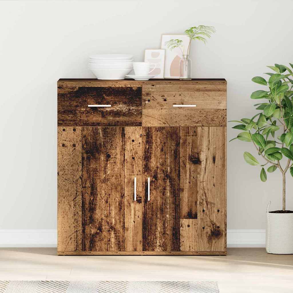 vidaXL Bufet Stare drewno 78 x 38 x 80 cm Materiał drewnopochodny
