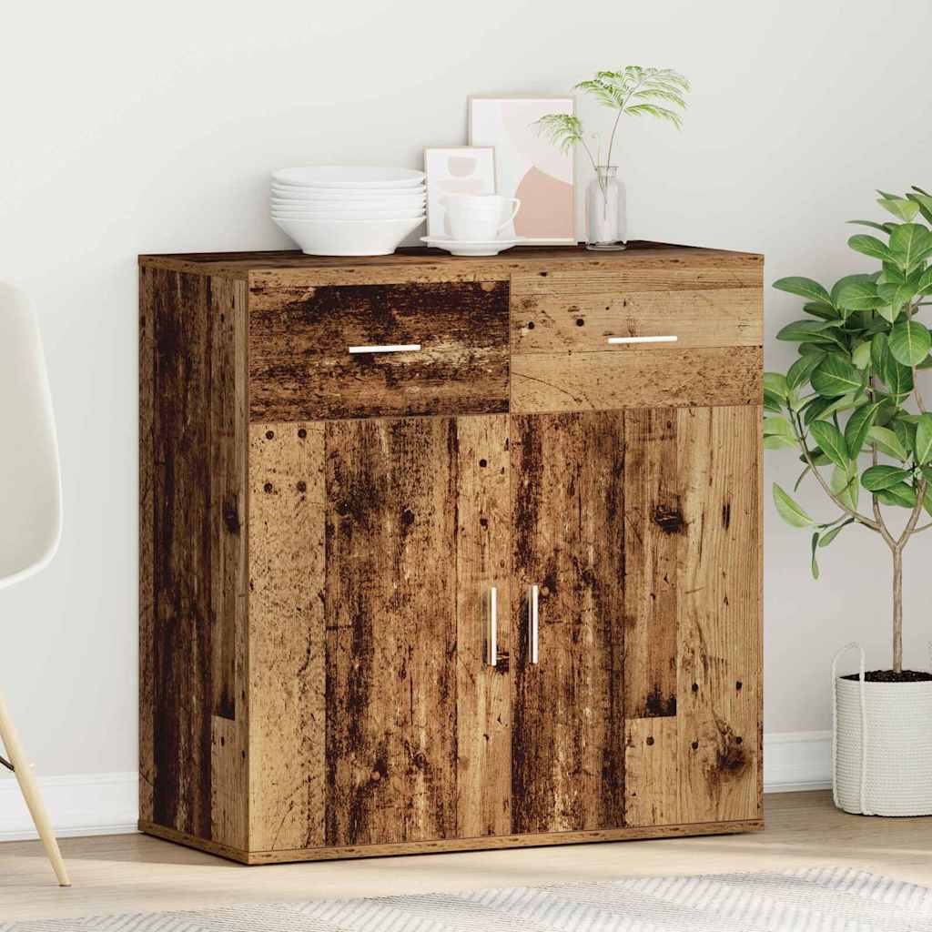 vidaXL Bufet Stare drewno 78 x 38 x 80 cm Materiał drewnopochodny