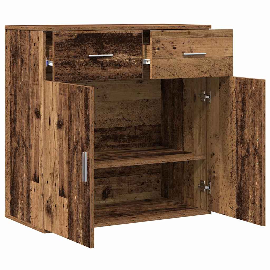 vidaXL Bufet Stare drewno 78 x 38 x 80 cm Materiał drewnopochodny