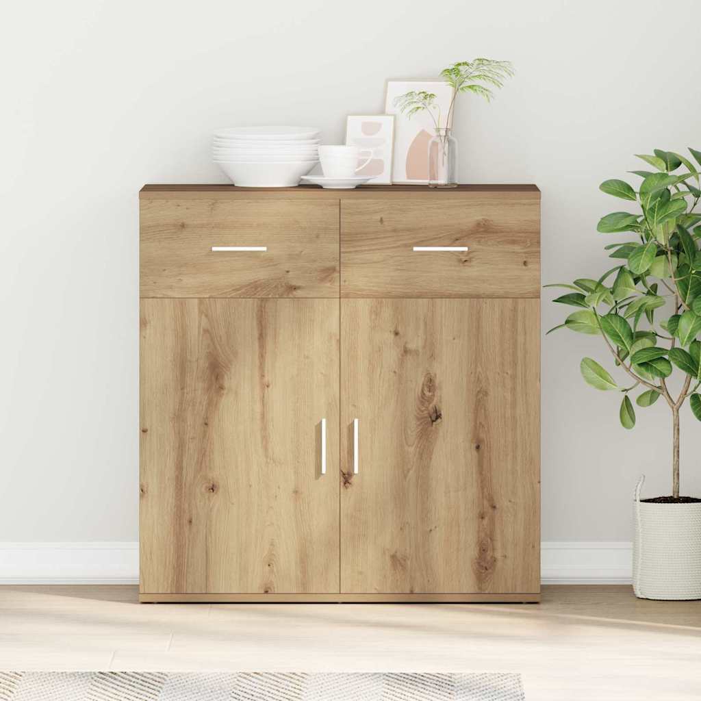 vidaXL Bufet Dąb rzemieślniczy 78 x 38 x 80 cm Materiał drewnopochodny