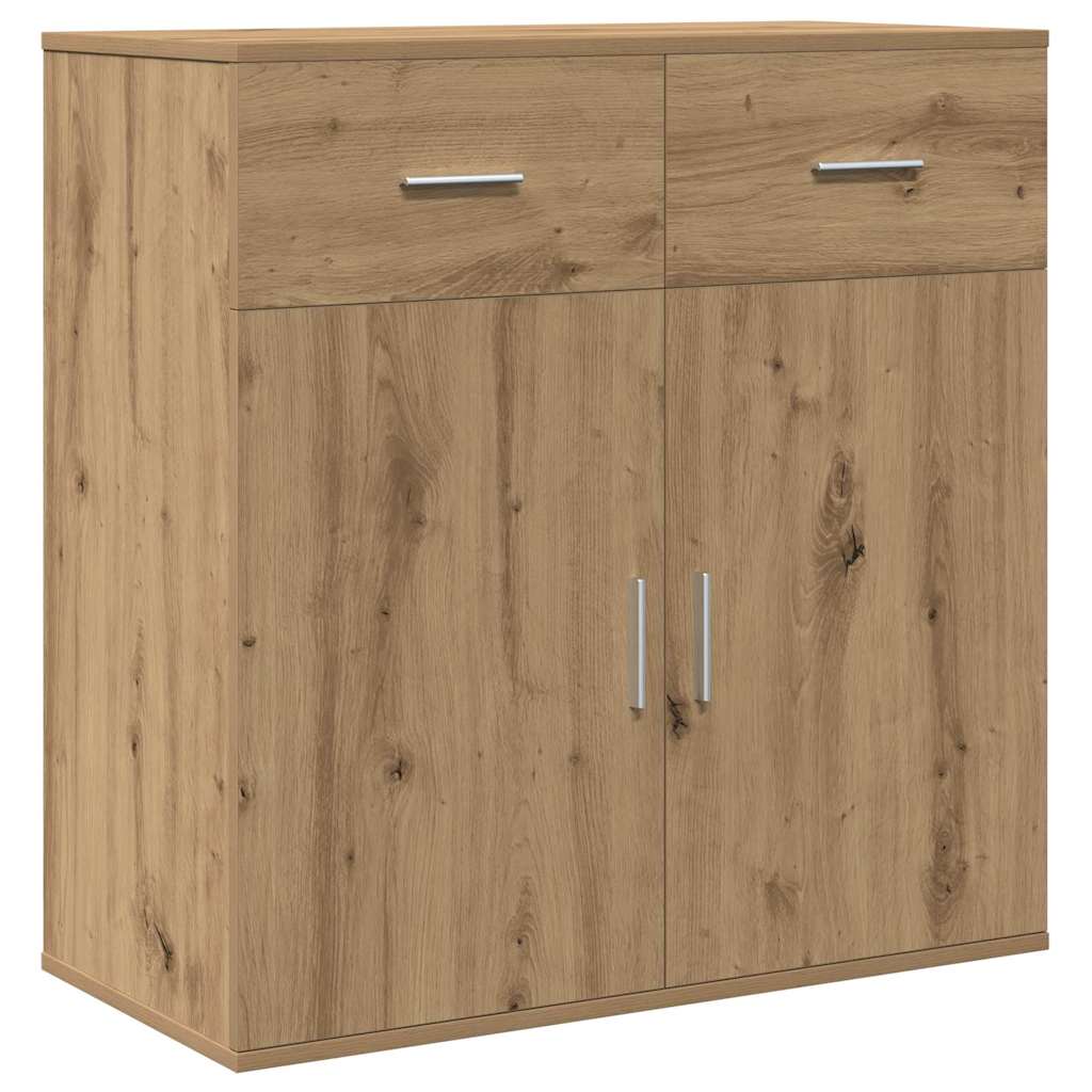 vidaXL Bufet Dąb rzemieślniczy 78 x 38 x 80 cm Materiał drewnopochodny