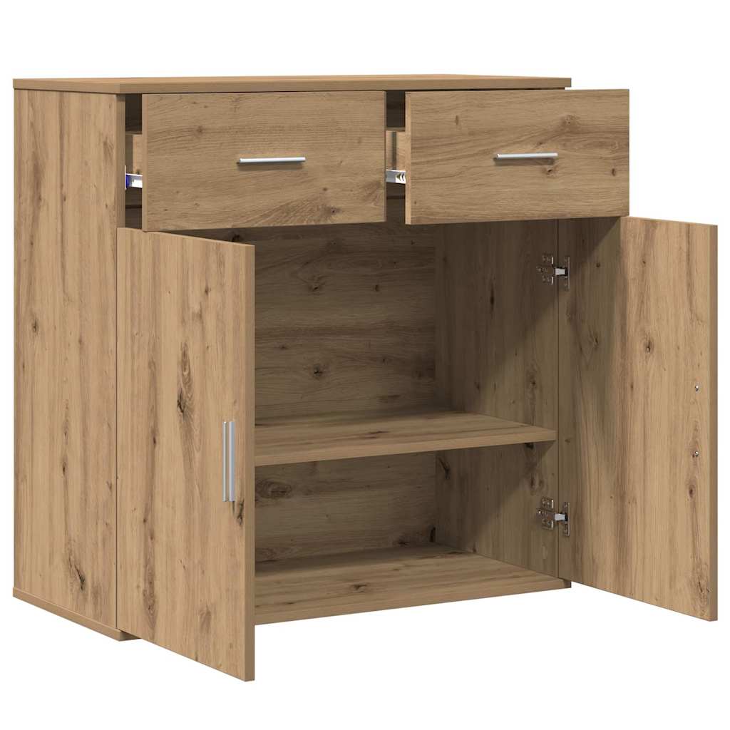 vidaXL Bufet Dąb rzemieślniczy 78 x 38 x 80 cm Materiał drewnopochodny