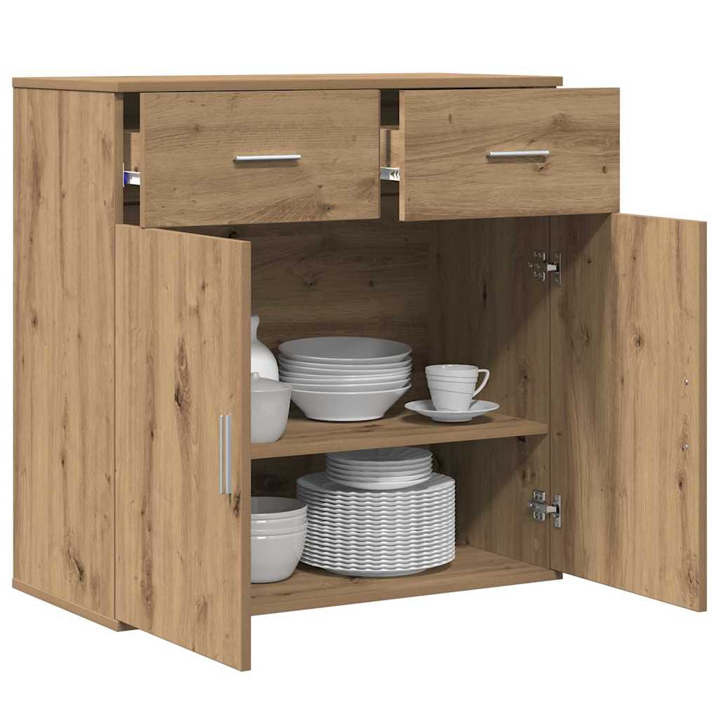 vidaXL Bufet Dąb rzemieślniczy 78 x 38 x 80 cm Materiał drewnopochodny