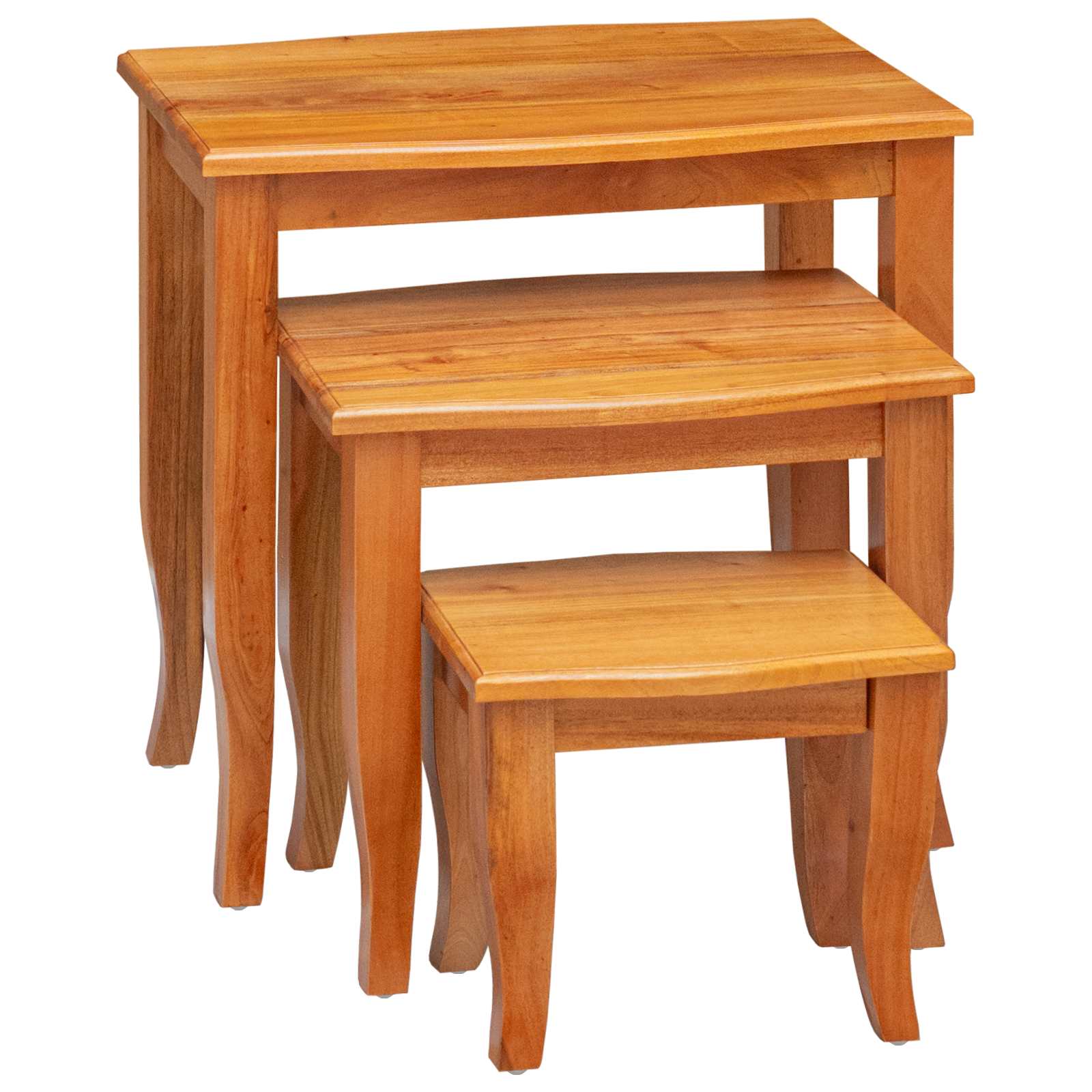 vidaXL Stoliki boczne do nestingu 3 pcs Naturalny