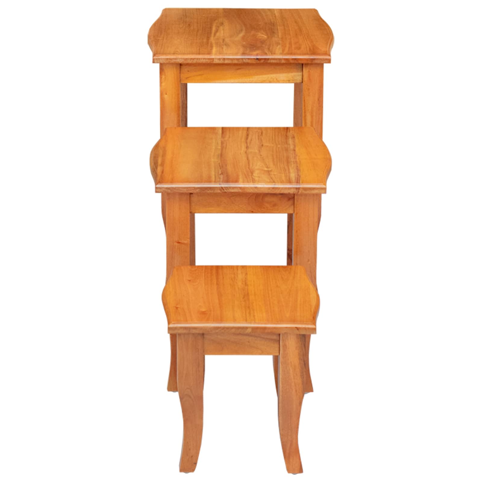 vidaXL Stoliki boczne do nestingu 3 pcs Naturalny