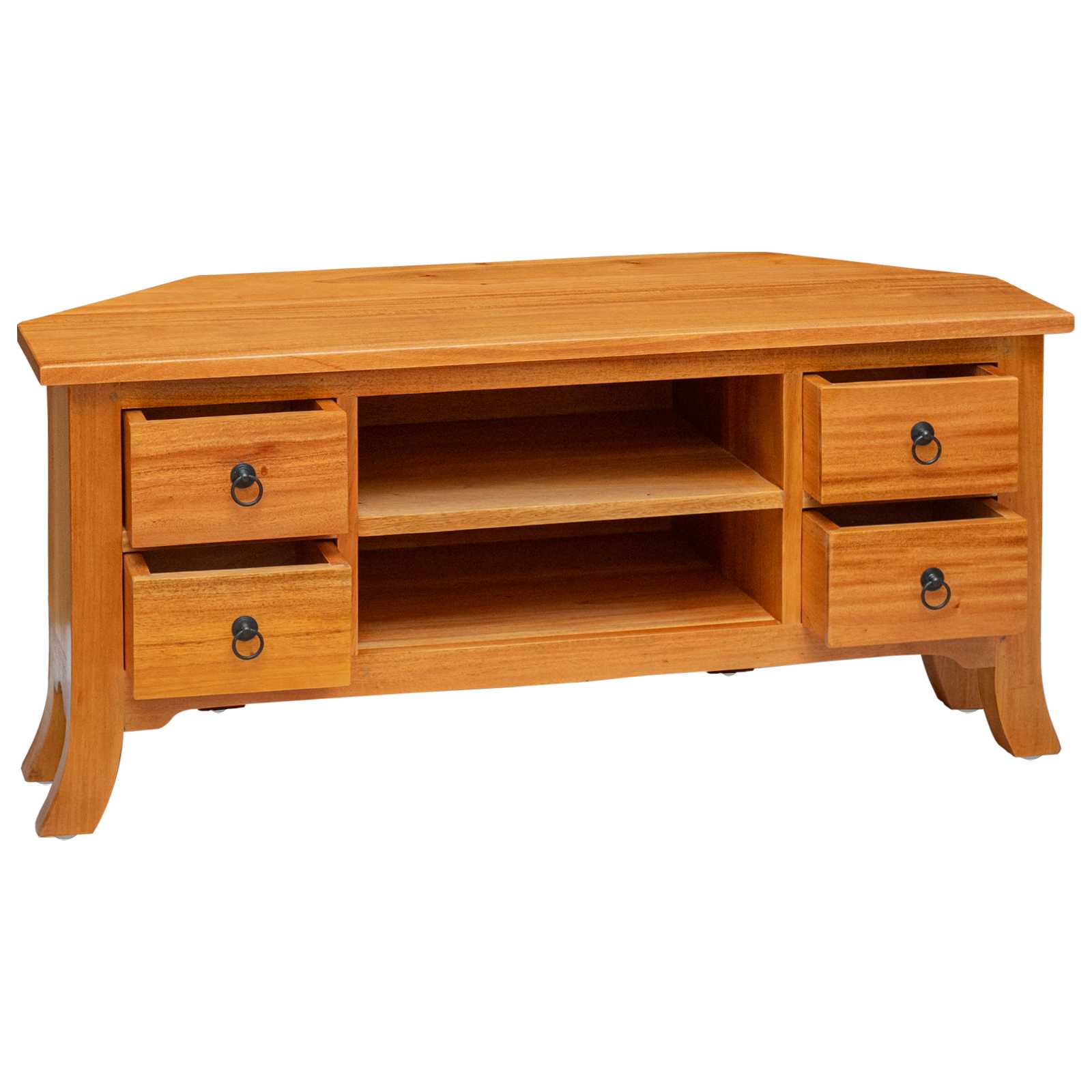 vidaXL Szafka pod telewizor z szufladą Naturalny 100 x 40,5 x 46 cm