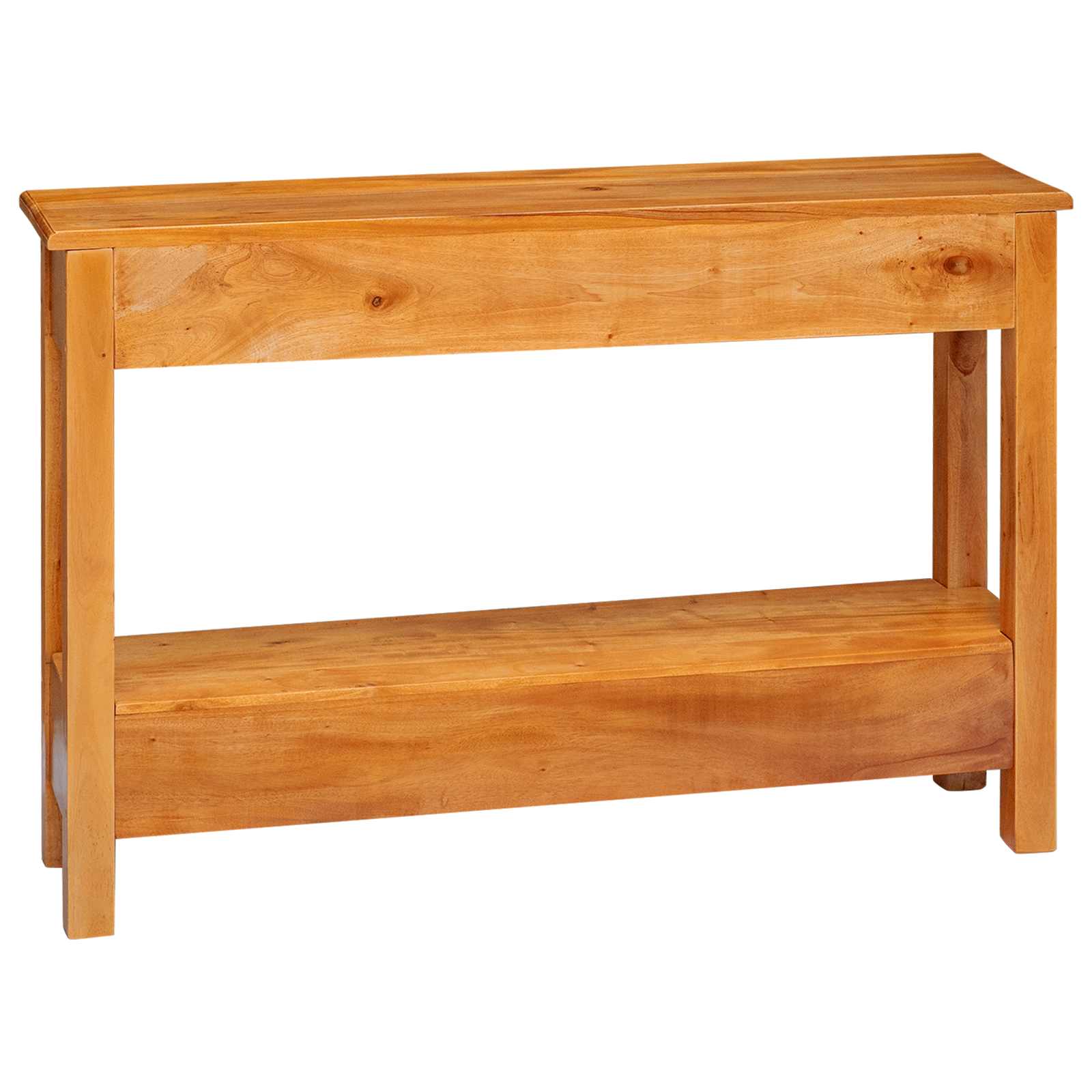 vidaXL Konsola Naturalny 115 x 32 x 76 cm Lite drewno mahoniowe