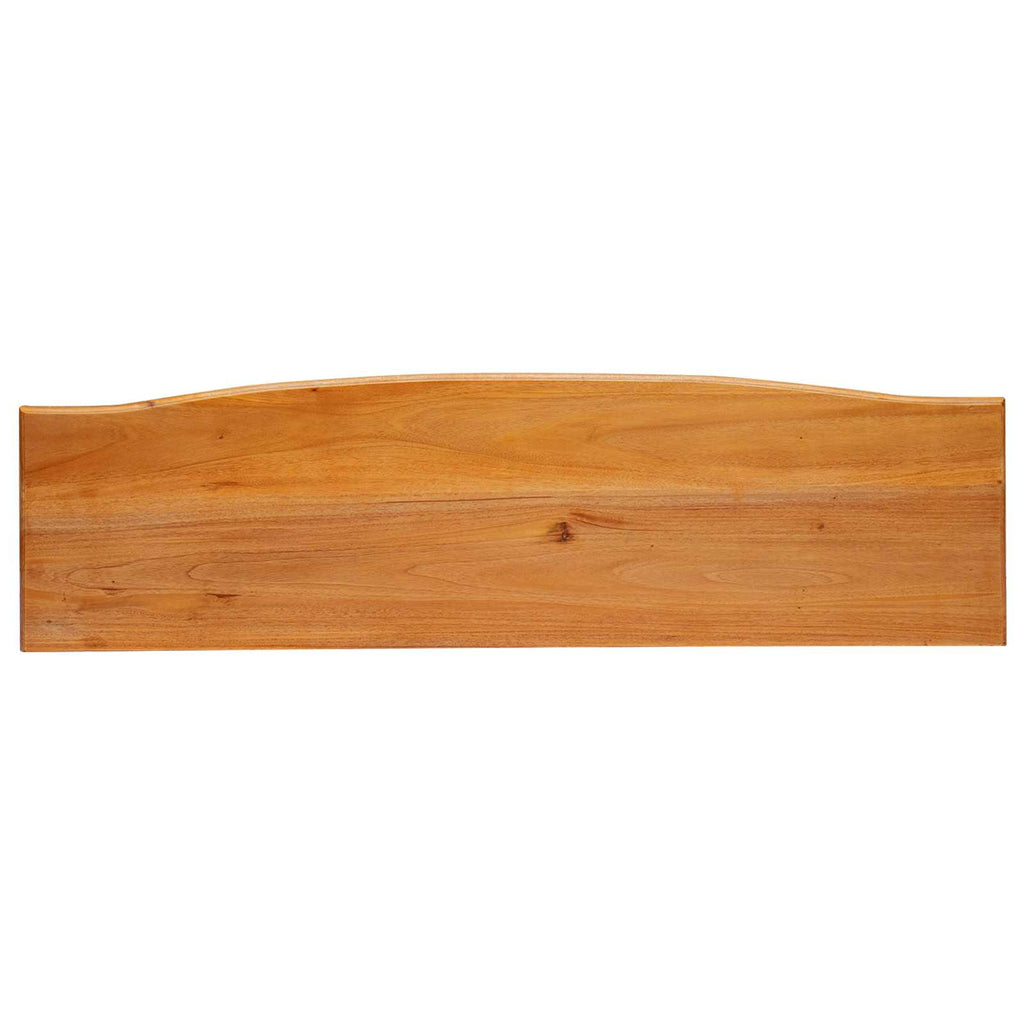 vidaXL Konsola Naturalny 115 x 32 x 76 cm Lite drewno mahoniowe