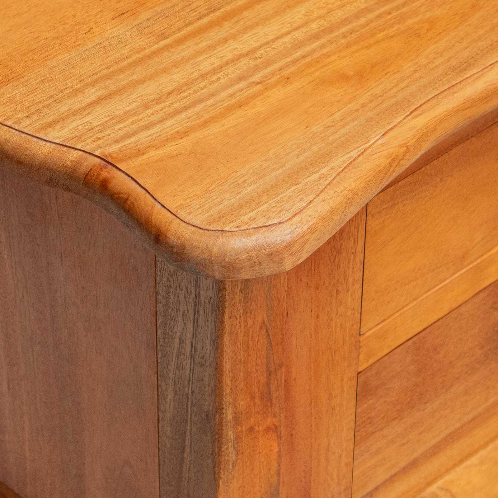 vidaXL Stolik boczny Naturalny 60,5 x 30 x 61 cm Lite drewno mahoniowe