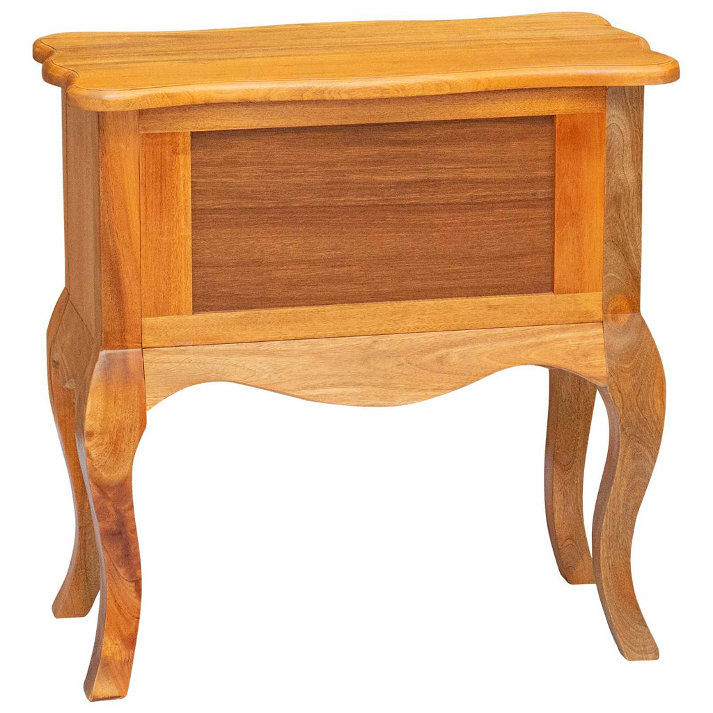 vidaXL Stolik boczny Naturalny 60,5 x 30 x 61 cm Lite drewno mahoniowe