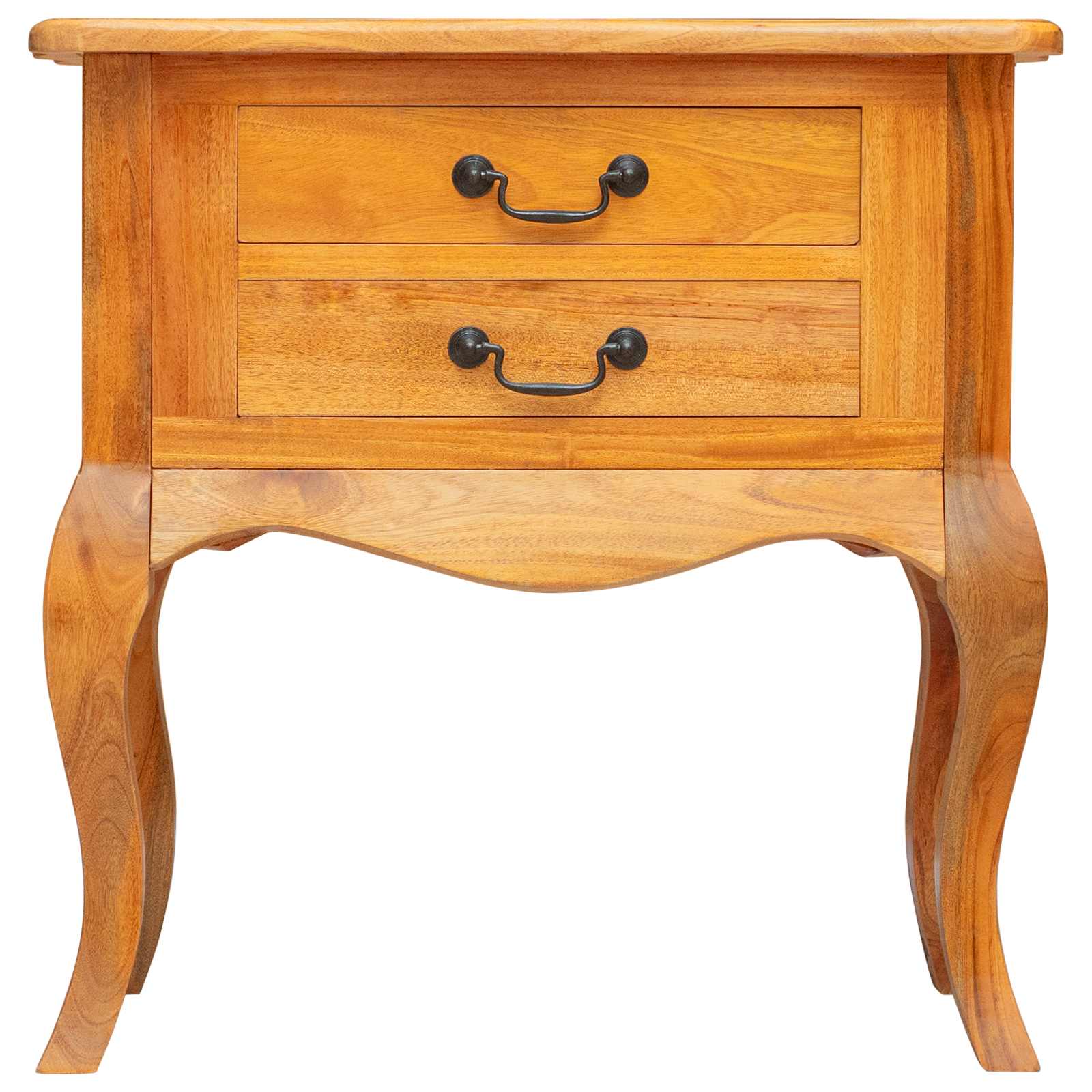 vidaXL Stolik boczny Naturalny 60,5 x 30 x 61 cm Lite drewno mahoniowe