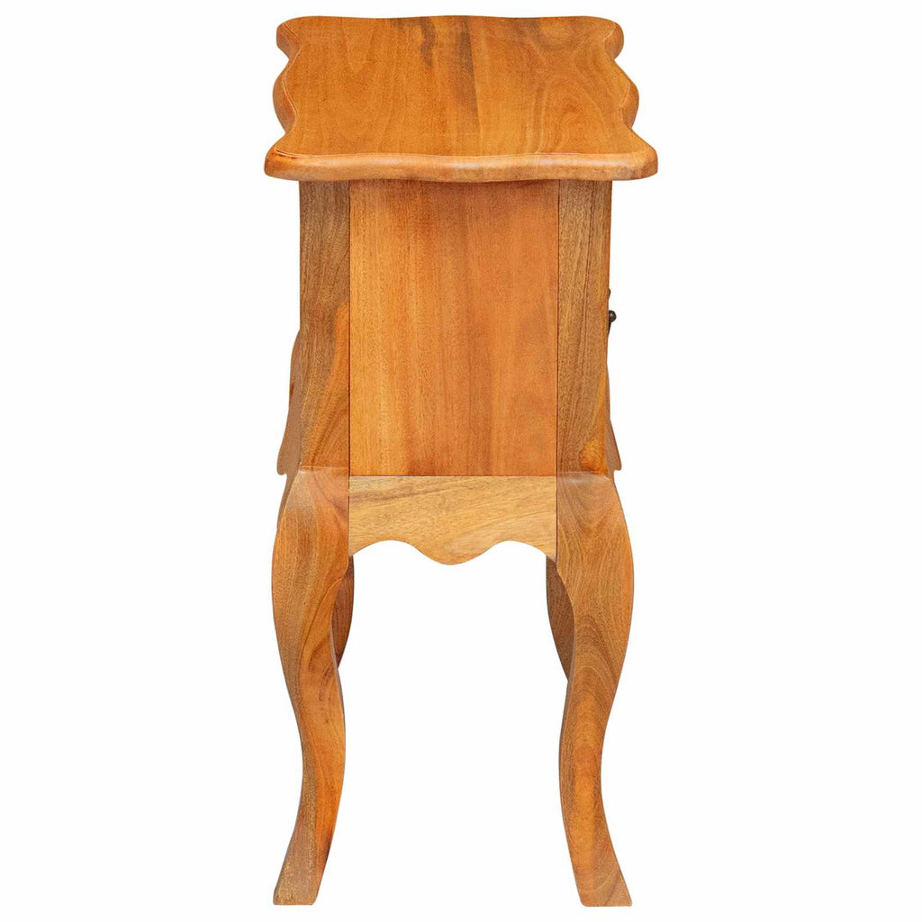 vidaXL Stolik boczny Naturalny 60,5 x 30 x 61 cm Lite drewno mahoniowe