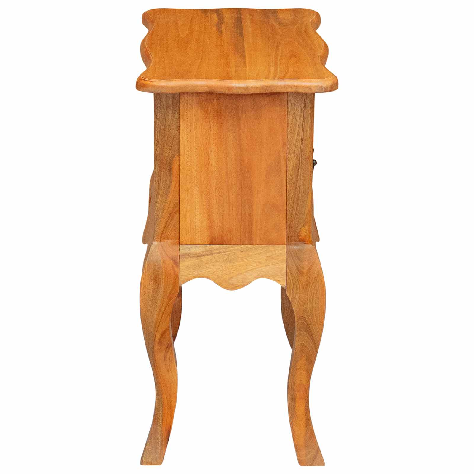 vidaXL Stolik boczny Naturalny 60,5 x 30 x 61 cm Lite drewno mahoniowe