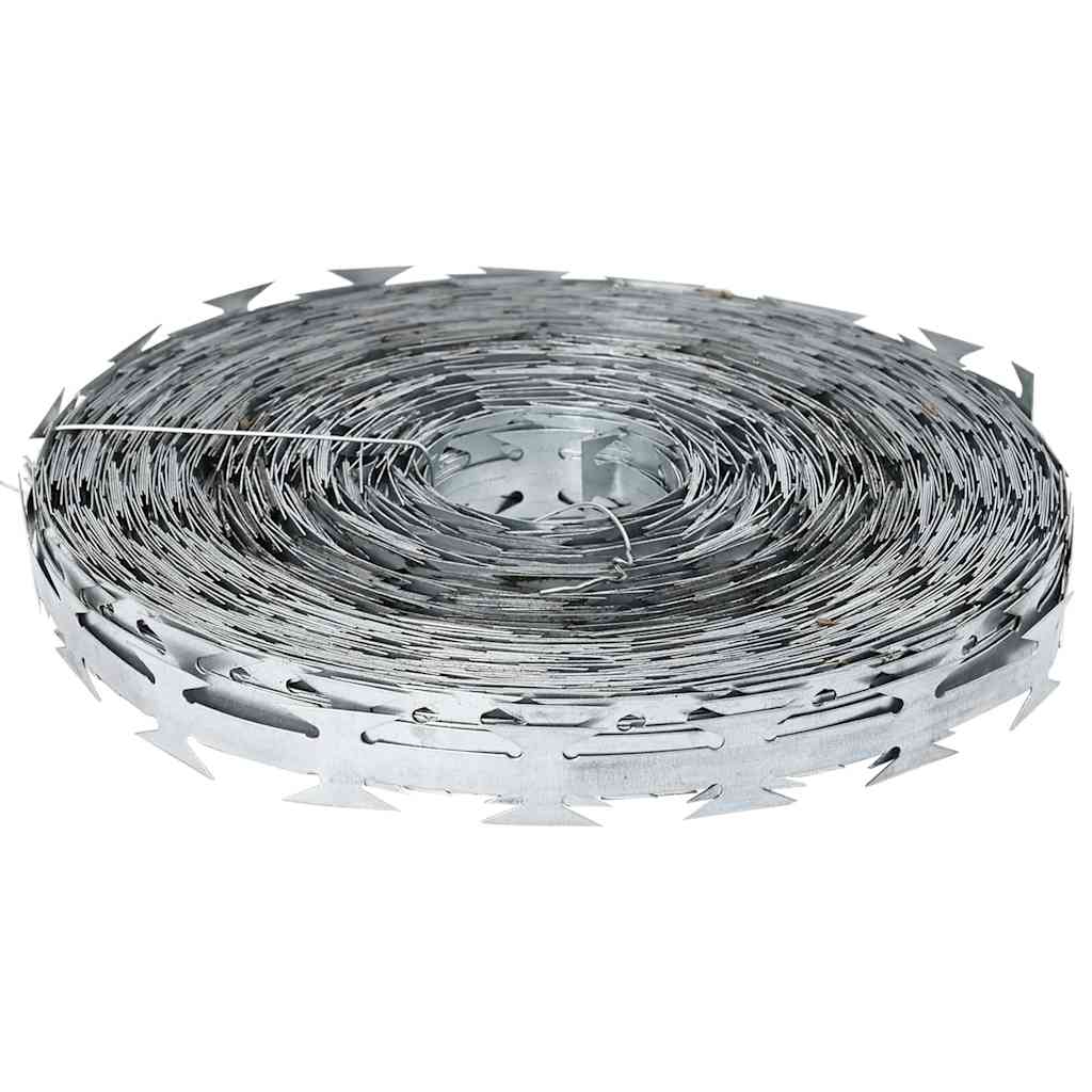 vidaXL Drut ostrzy Srebrny 5000 x 1,9 cm Stal galwanizowana