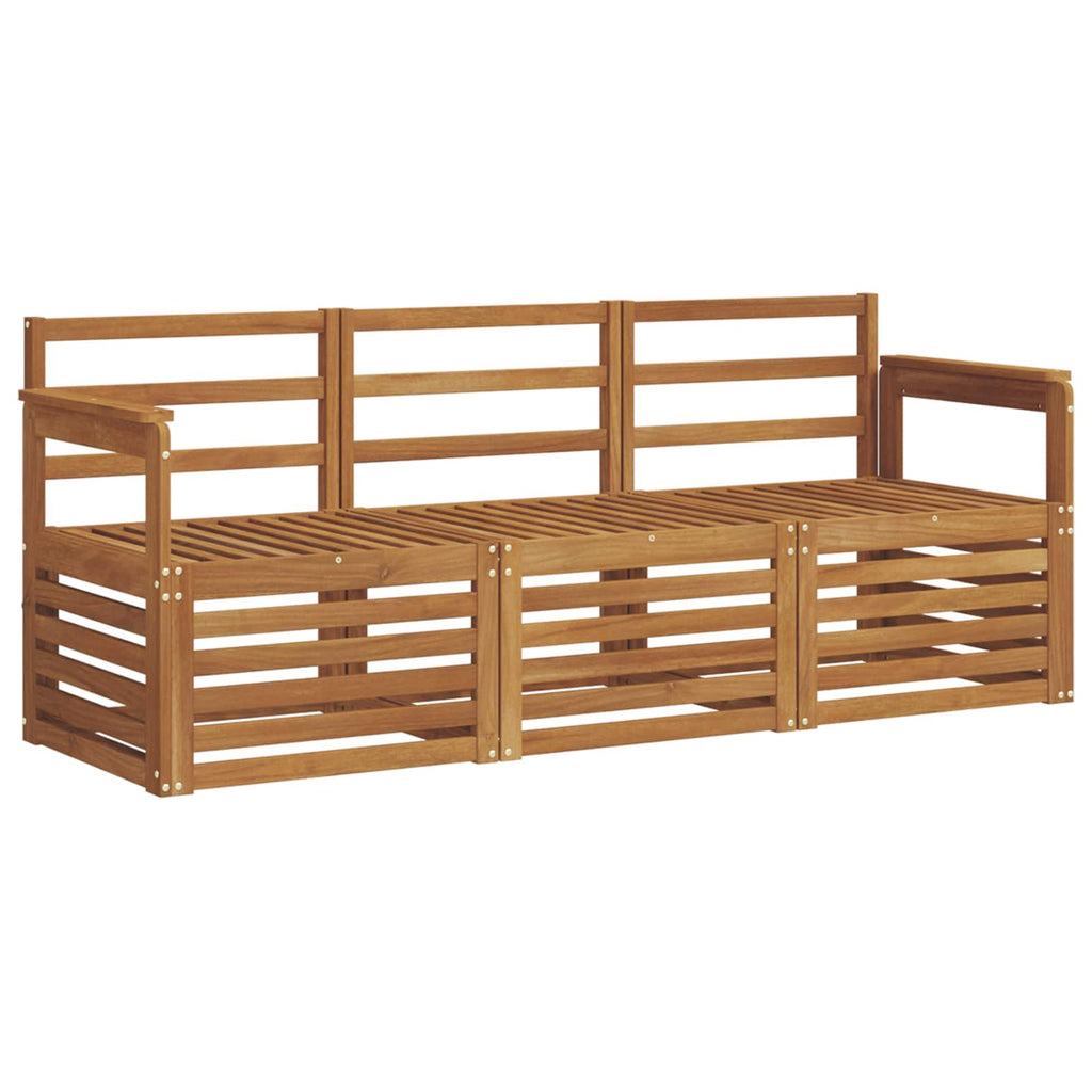 vidaXL Zestawy sof 3 pcs Naturalny Lite Drewno Akacji