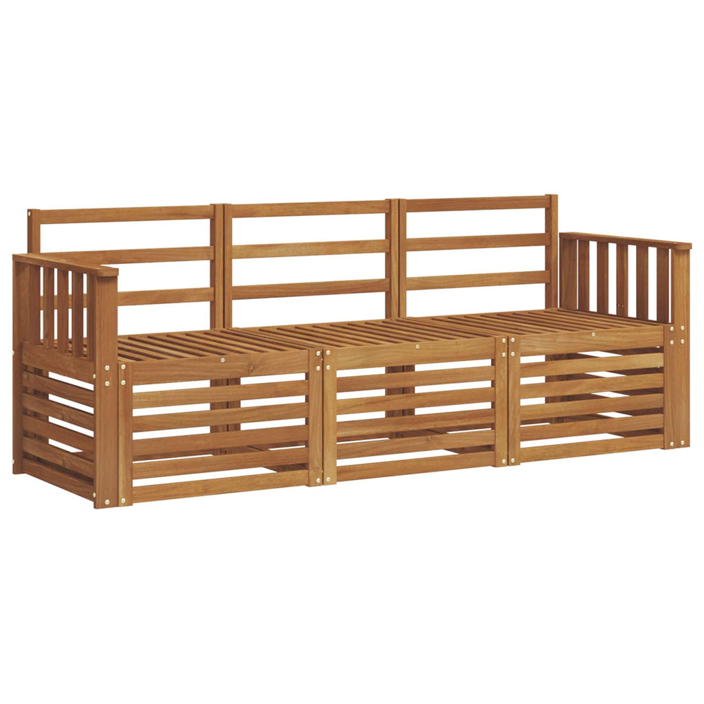 vidaXL Zestawy sof 3 pcs Naturalny Lite Drewno Akacji