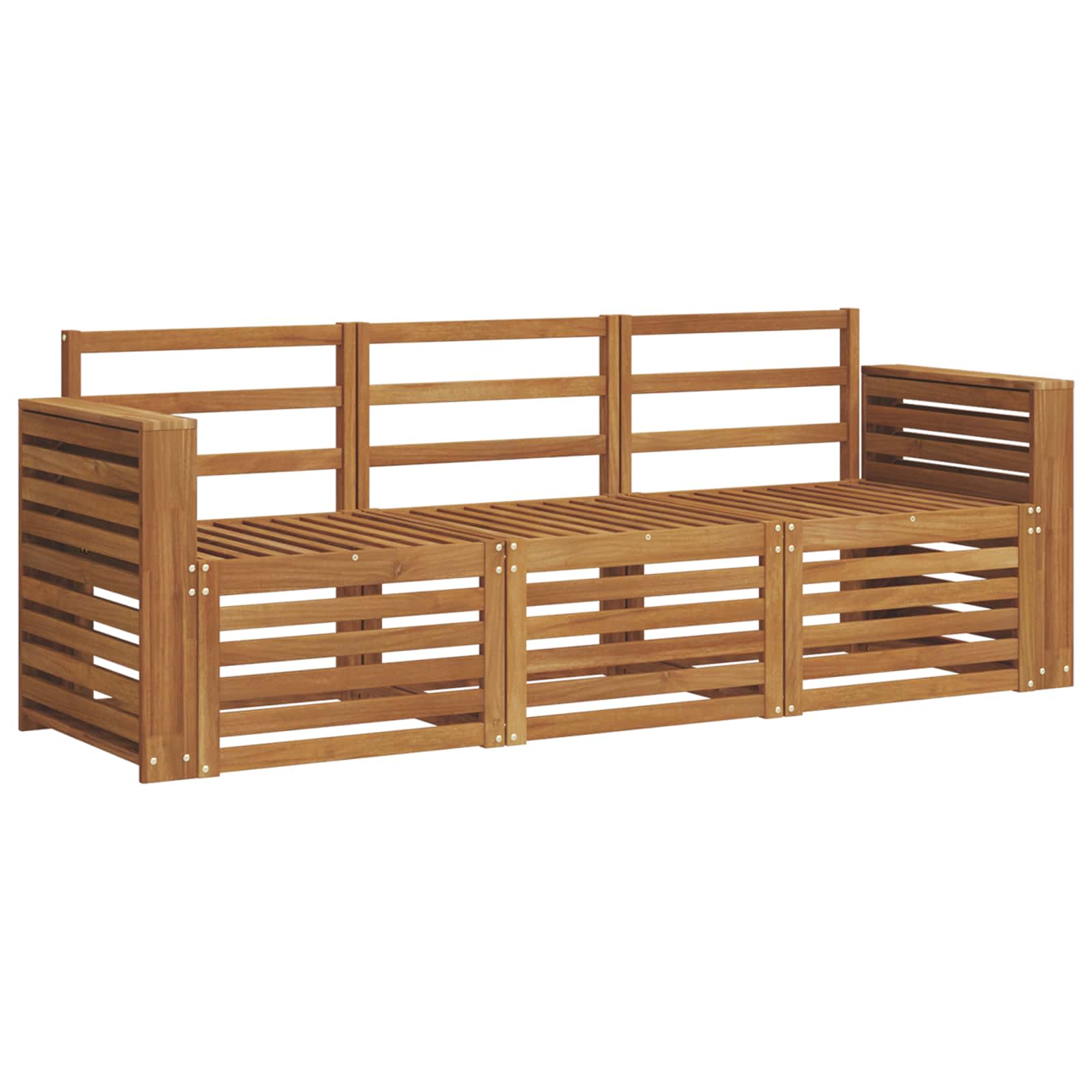 vidaXL Zestawy sof 3 pcs Naturalny Lite Drewno Akacji