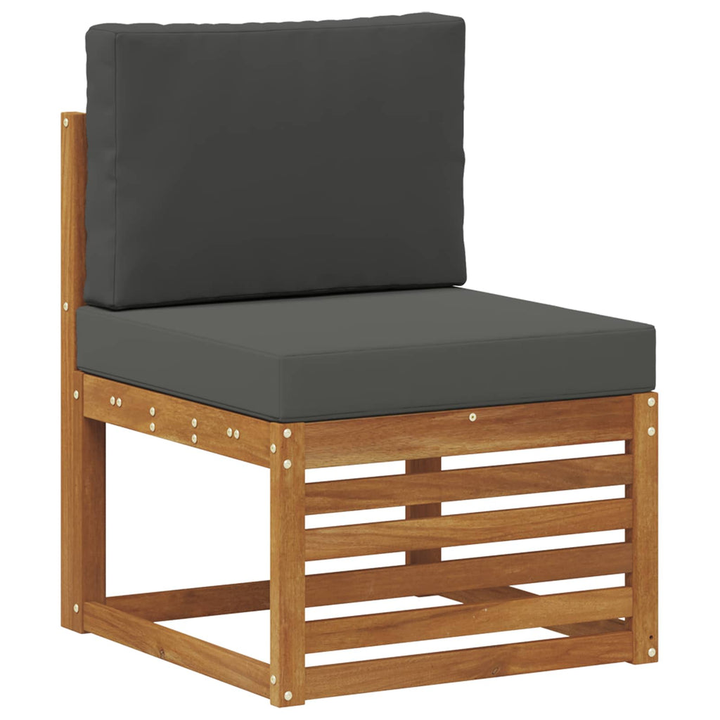 vidaXL Zestaw sof na zewnątrz z poduszką 5 pcs Naturalny i Antracytowy