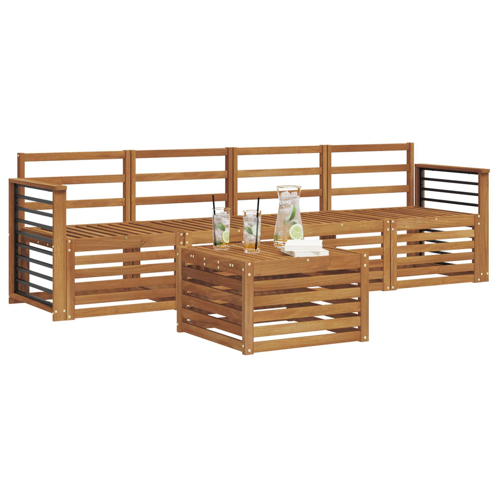 vidaXL Zestawy sof Naturalny Lite Drewno Akacji