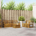 vidaXL Zestawy sof 6 pcs Naturalny Lite Drewno Akacji