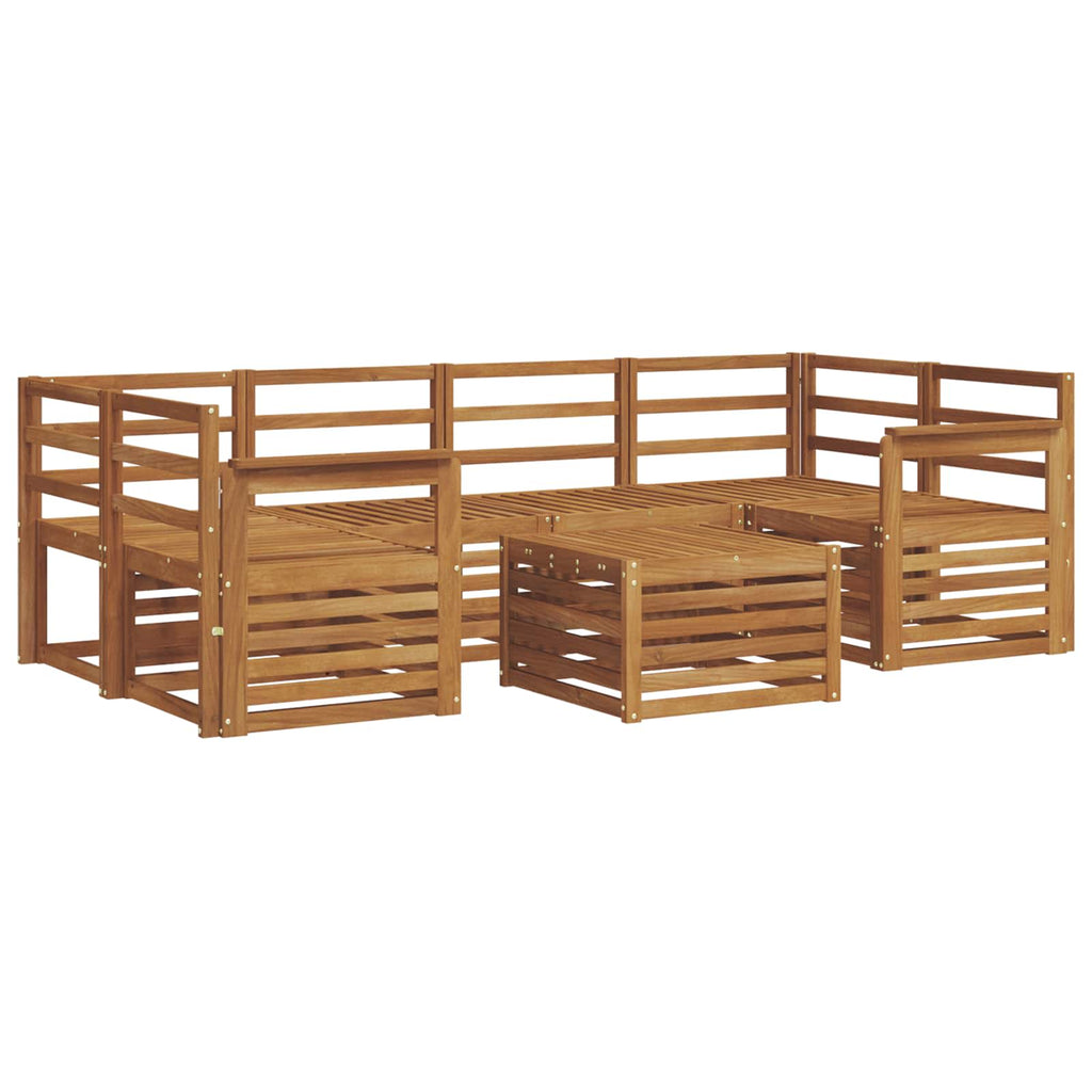 vidaXL Zestaw sof na zewnątrz 7 pcs Naturalny Lite Drewno Akacji