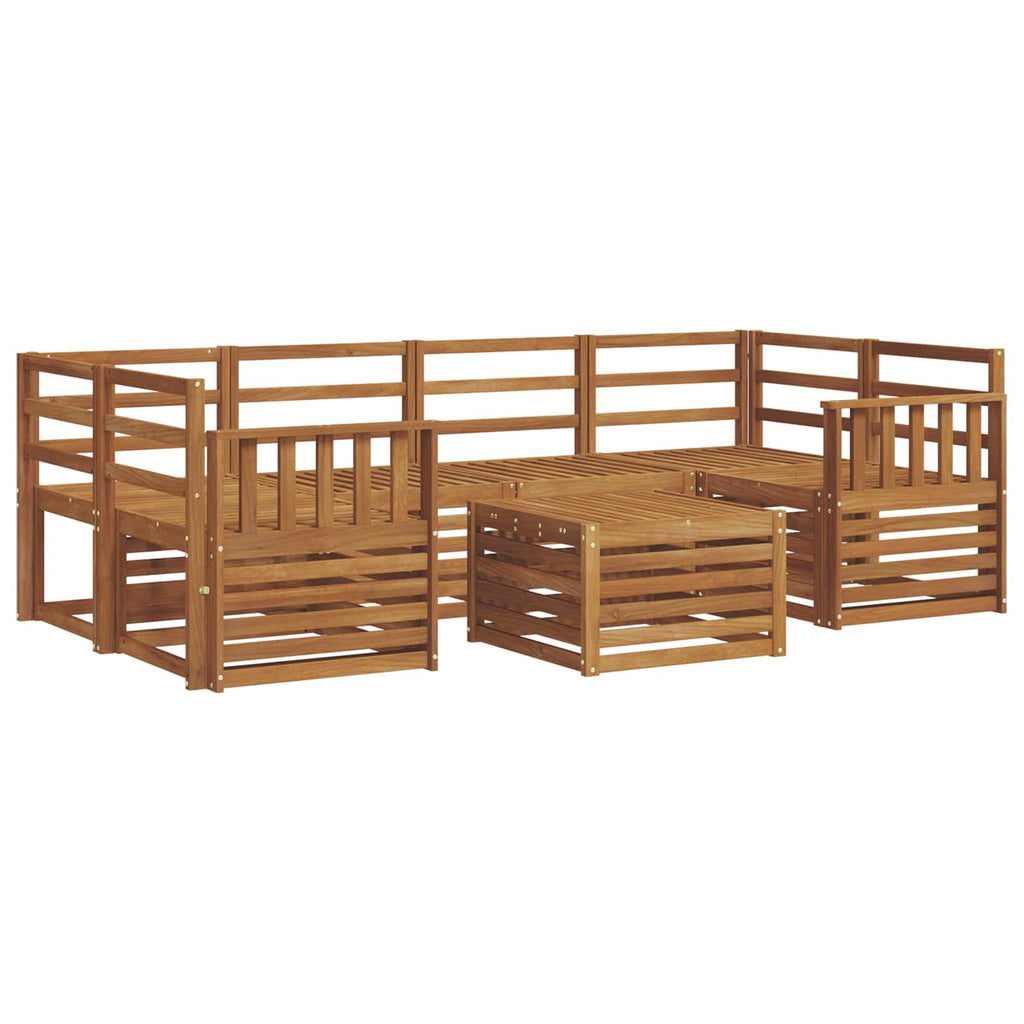 vidaXL Zestaw sof na zewnątrz 7 pcs Naturalny Lite Drewno Akacji