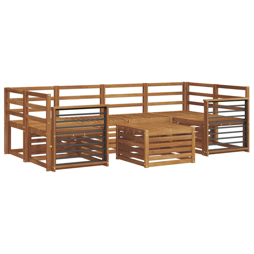 vidaXL Zestawy sof 7 pcs Naturalny Lite Drewno Akacji