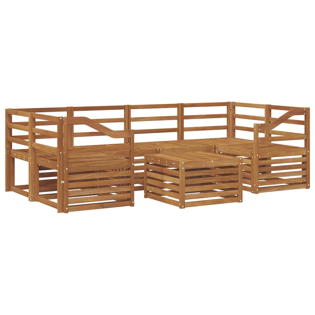 vidaXL Zestaw sof na zewnątrz 7 pcs Naturalny Lite Drewno Akacji